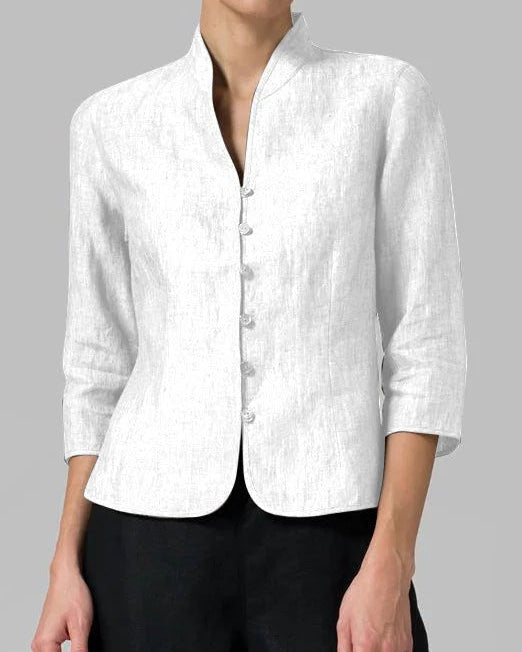 Women’s Elegant Button-Up Jacket Blouse