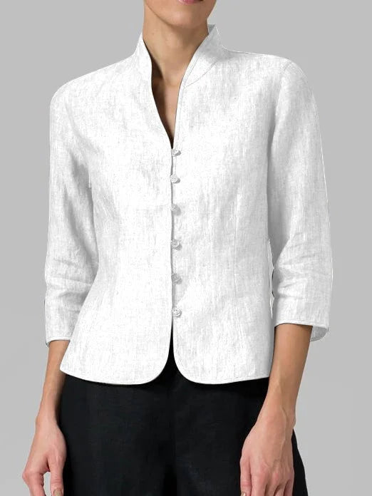 Women’s Elegant Button-Up Jacket Blouse