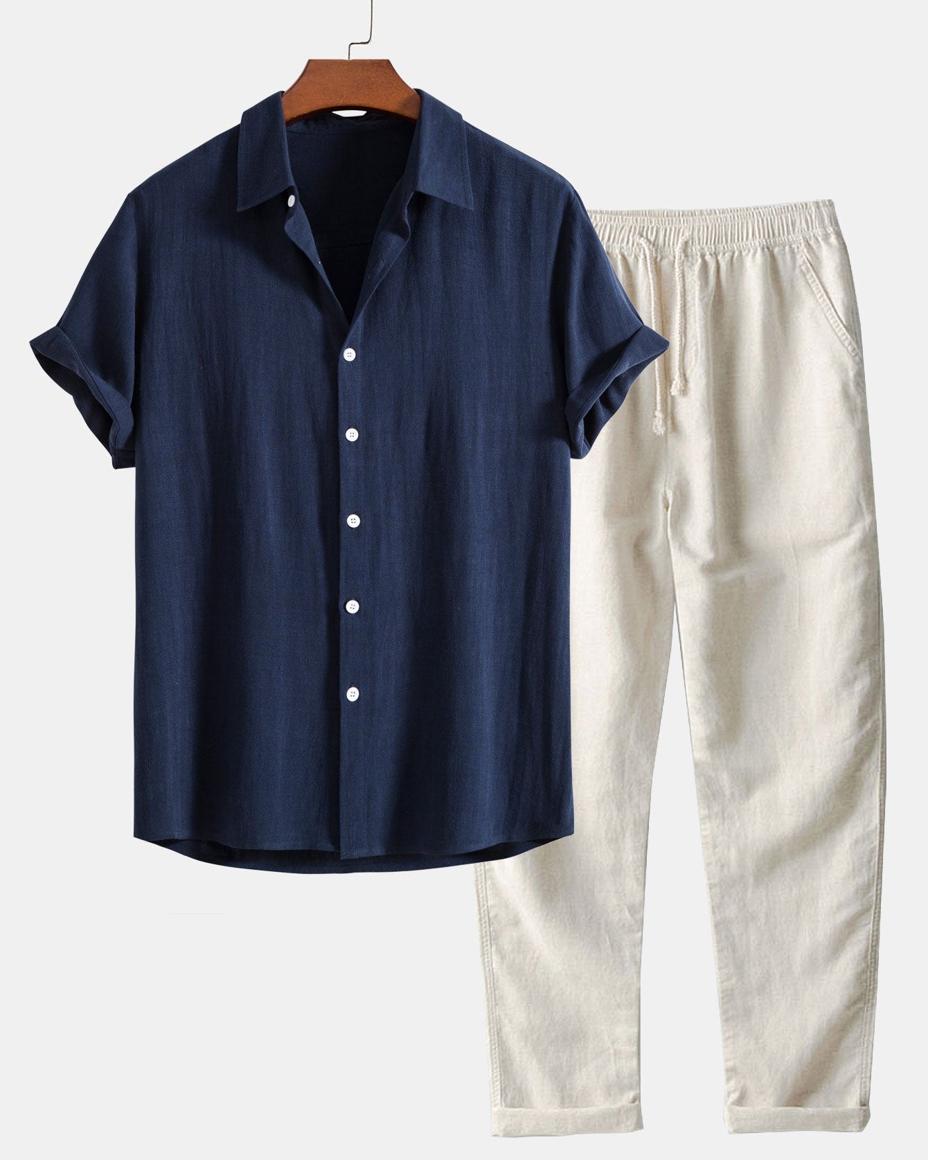 Men’s Summer Set – Lightweight Shirt & Relaxed Pants