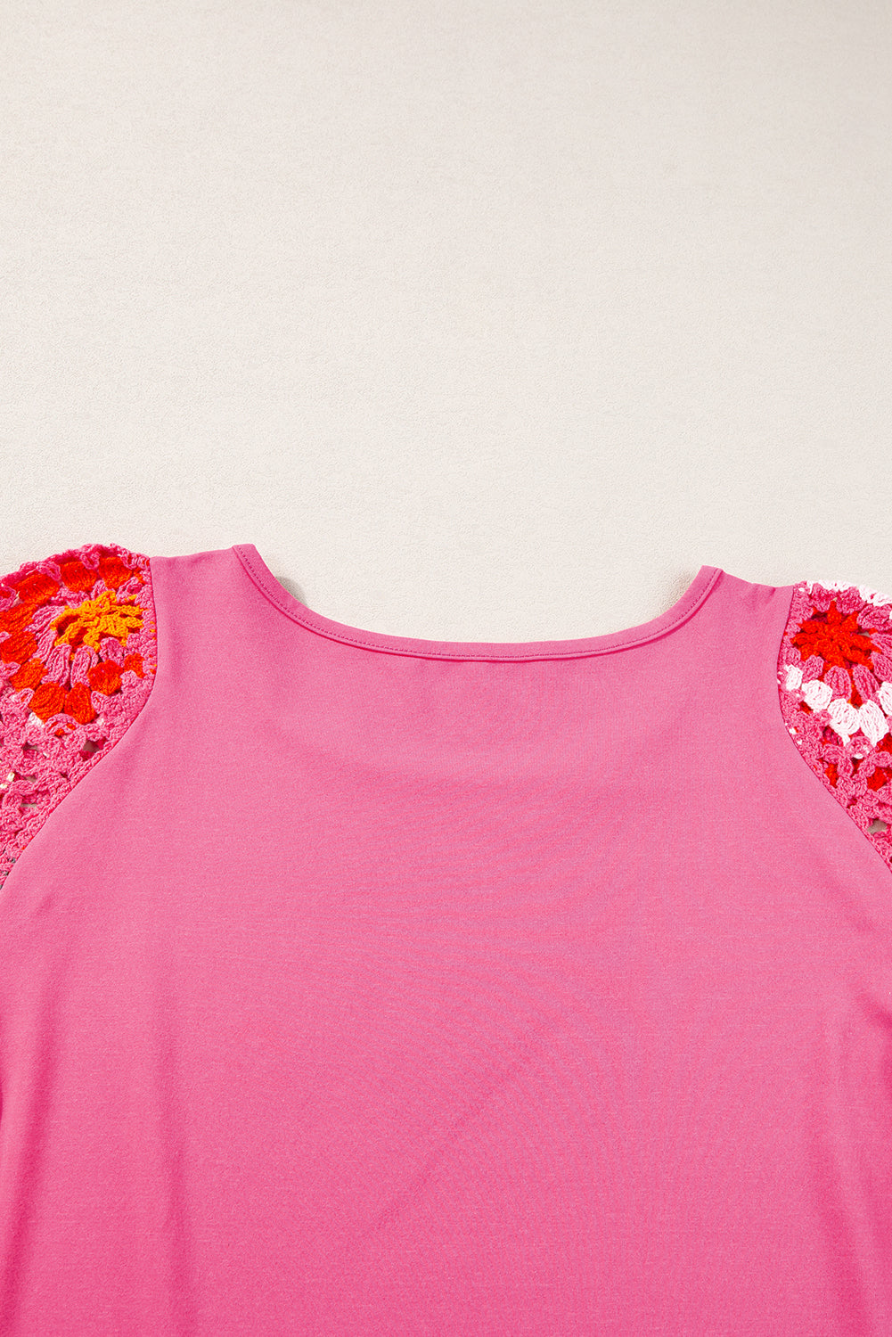 Meribeth | Crochet Top with Floral Pattern