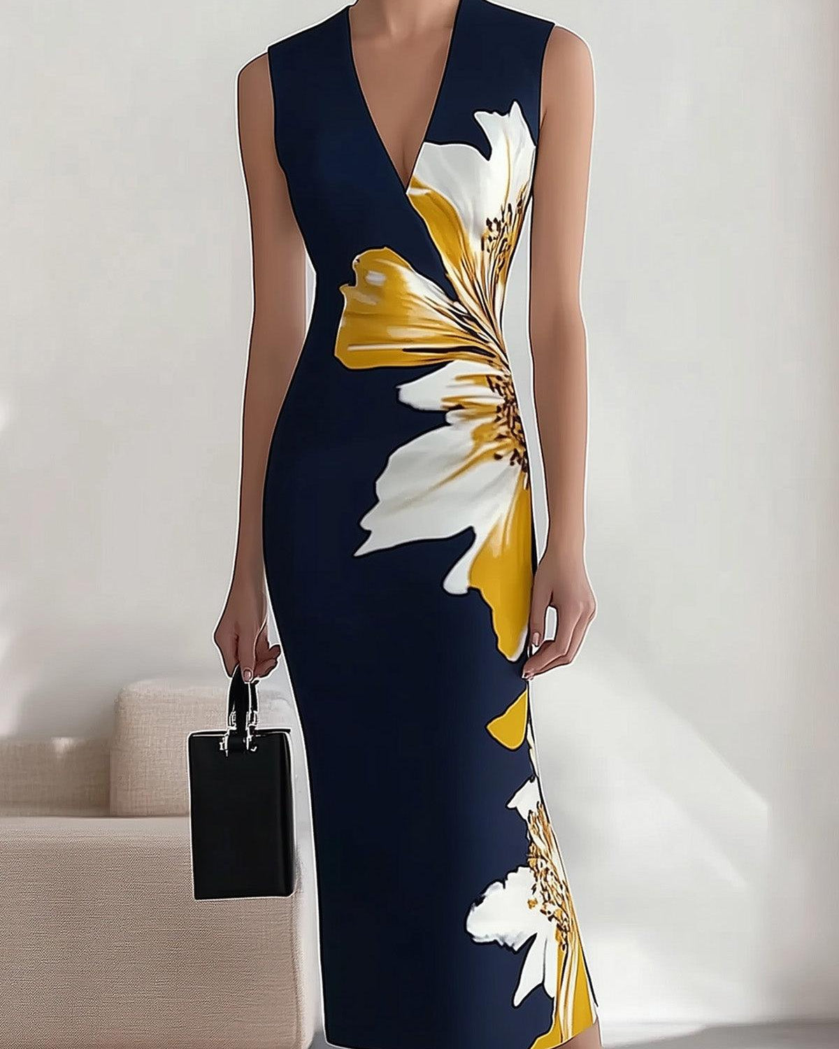 Lily | Glam Elegant Workplace Festival Midi Dress