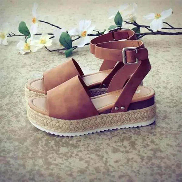 Women’s Platform Sandals with Ankle Strap