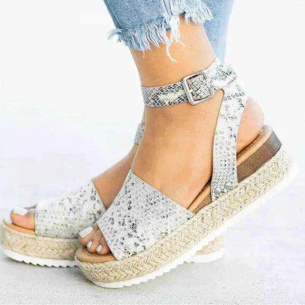 Women’s Platform Sandals with Ankle Strap