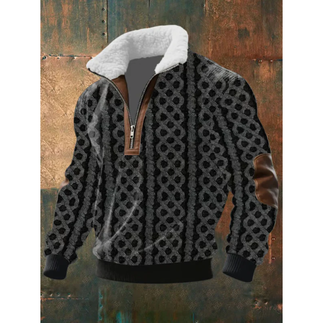 Ettiene | Fleece Golf with Zipper and High Collar