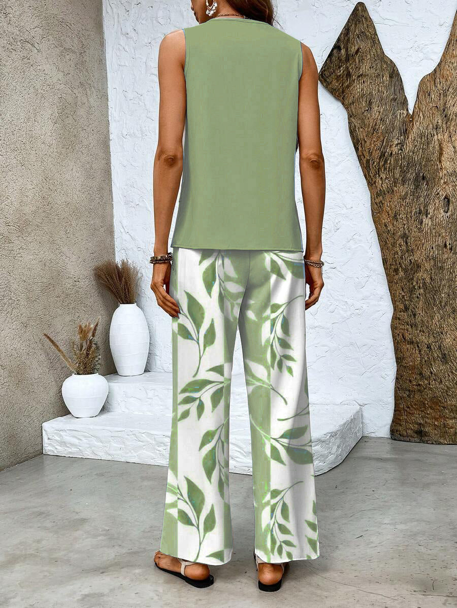 Ratchel | Stylish Women's Set with Printed Top and Matching Pants