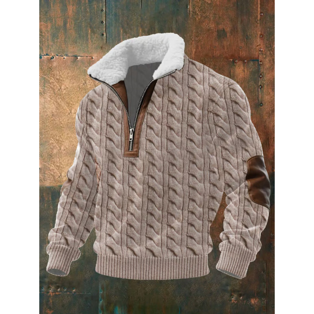 Ettiene | Fleece Golf with Zipper and High Collar