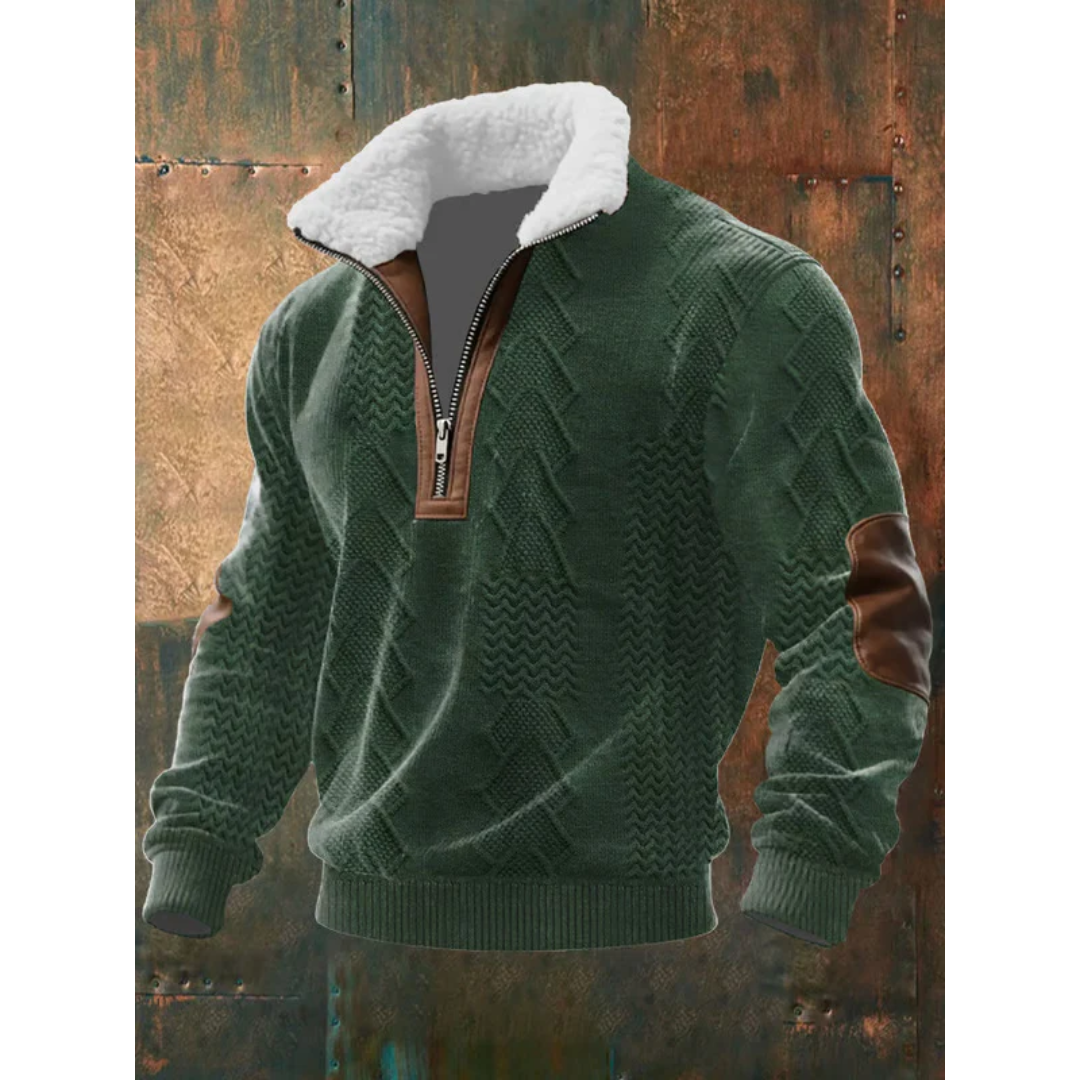 Ettiene | Fleece Golf with Zipper and High Collar