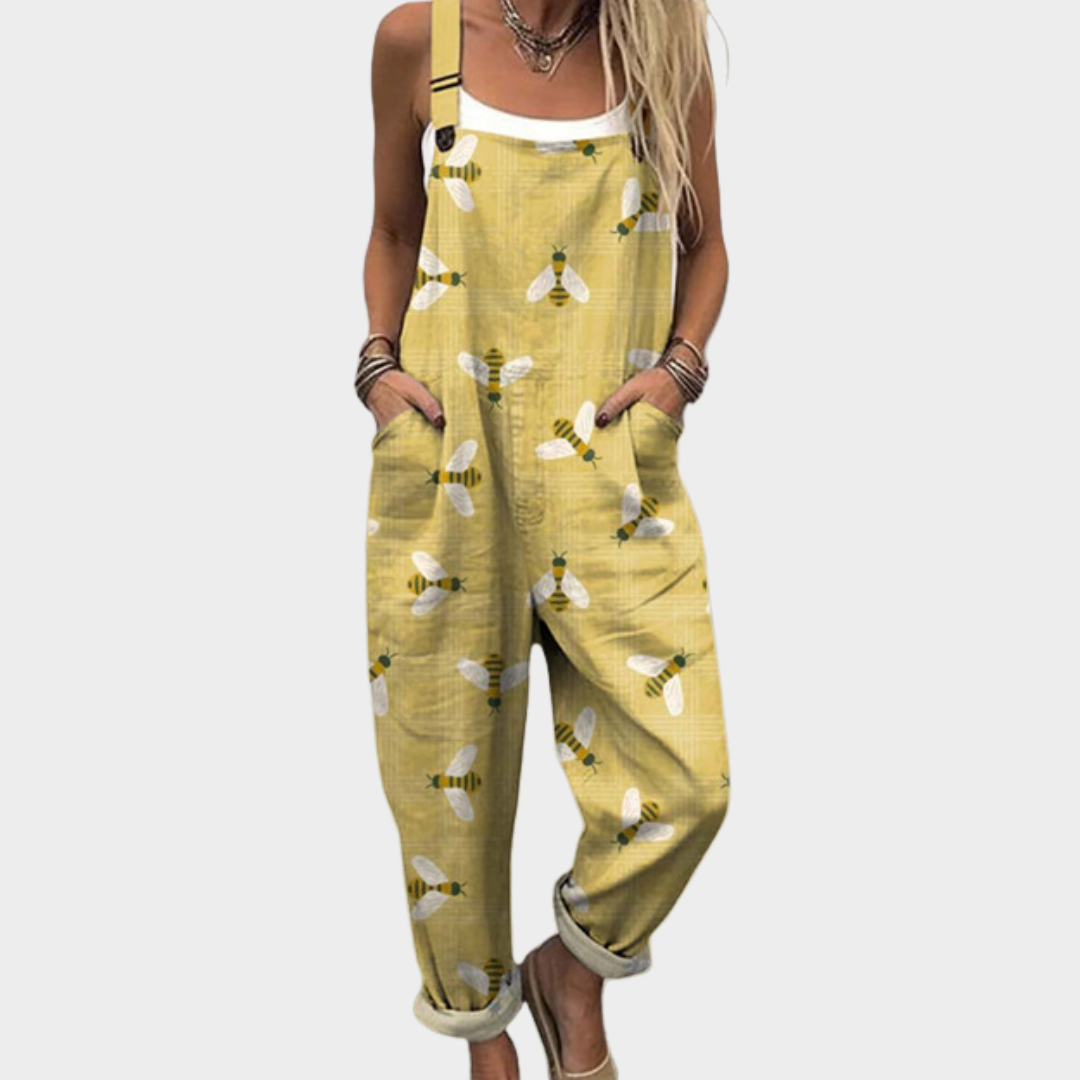 Comfortable Overalls with Print