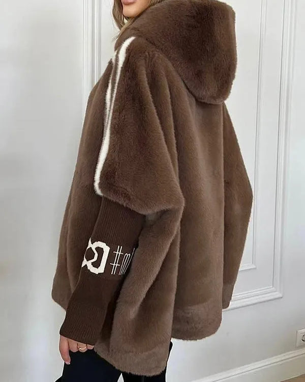 Women's Jacket | with Fur and Hood in Loose Fit