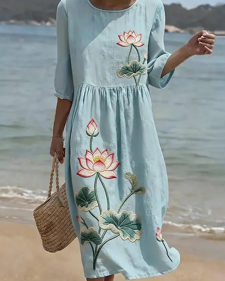 Rachel - Elegant Floral Dress