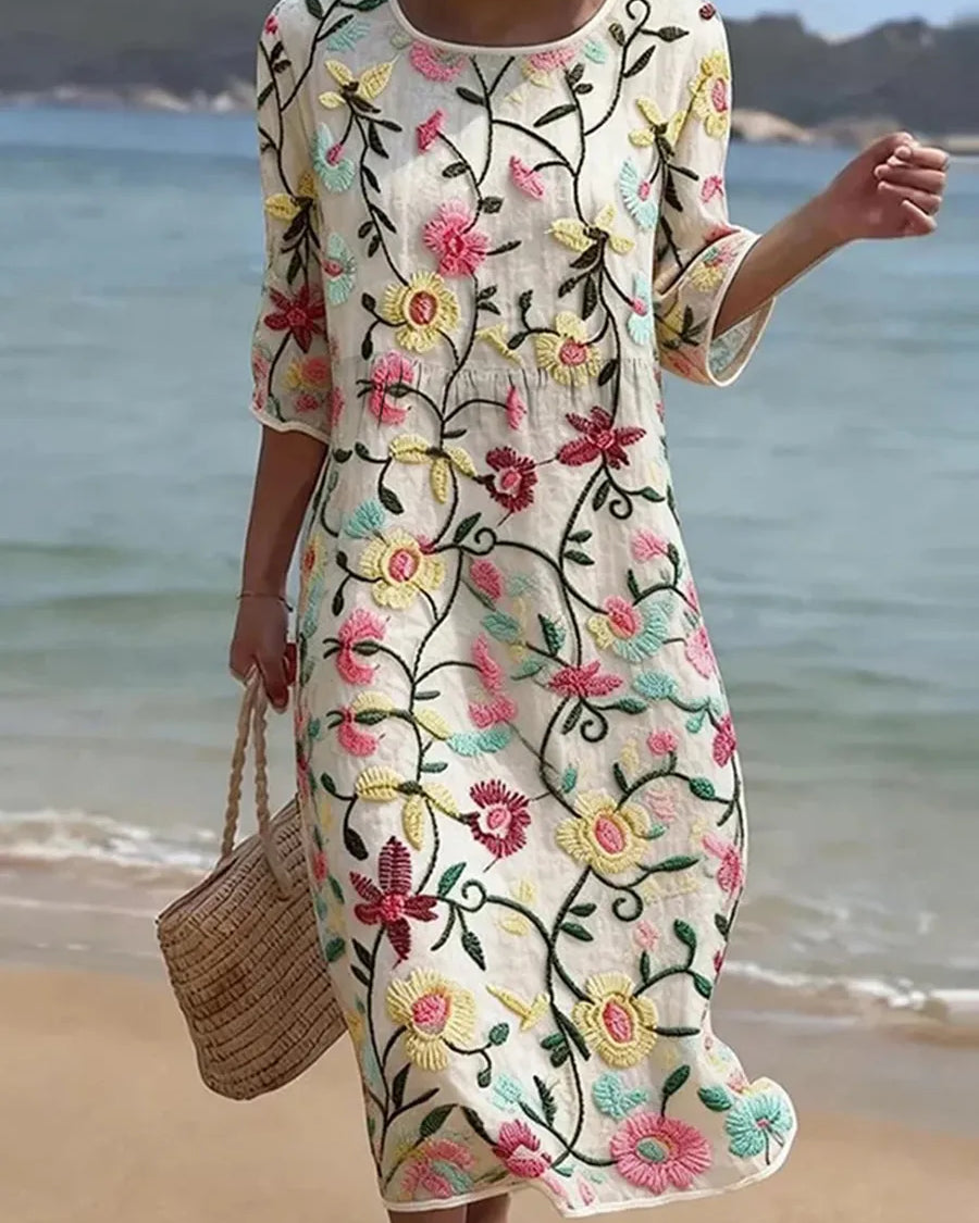 Rebecca - Elegant Floral Dress
