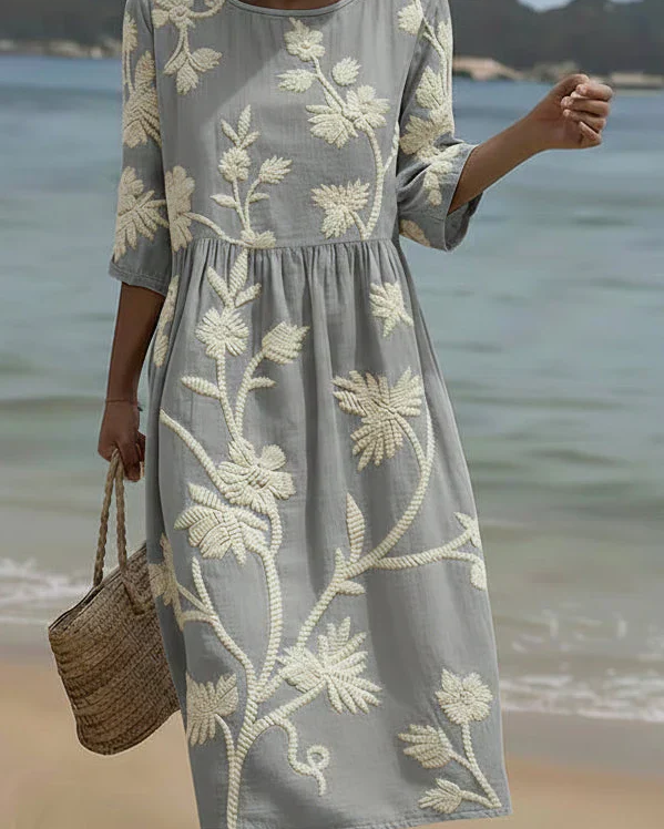Ashley - Elegant Floral Dress