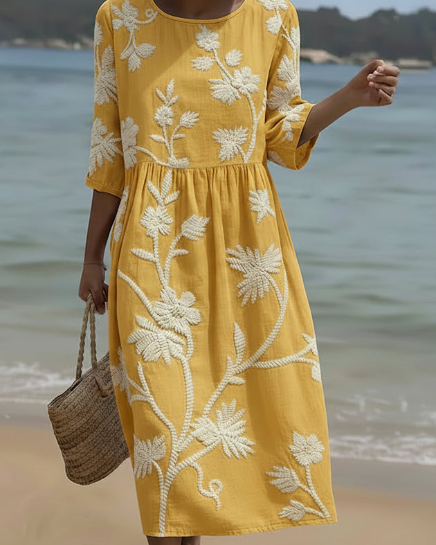 Yassy - Elegant Floral Dress