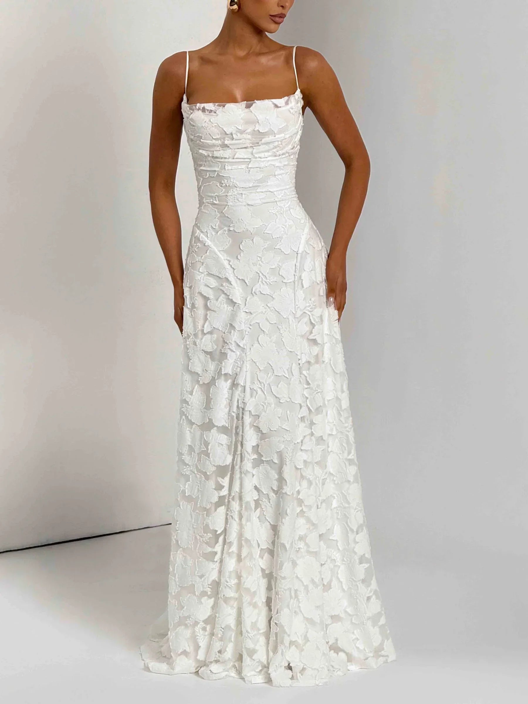 Rosa | Maxi Dress with Lace Detail
