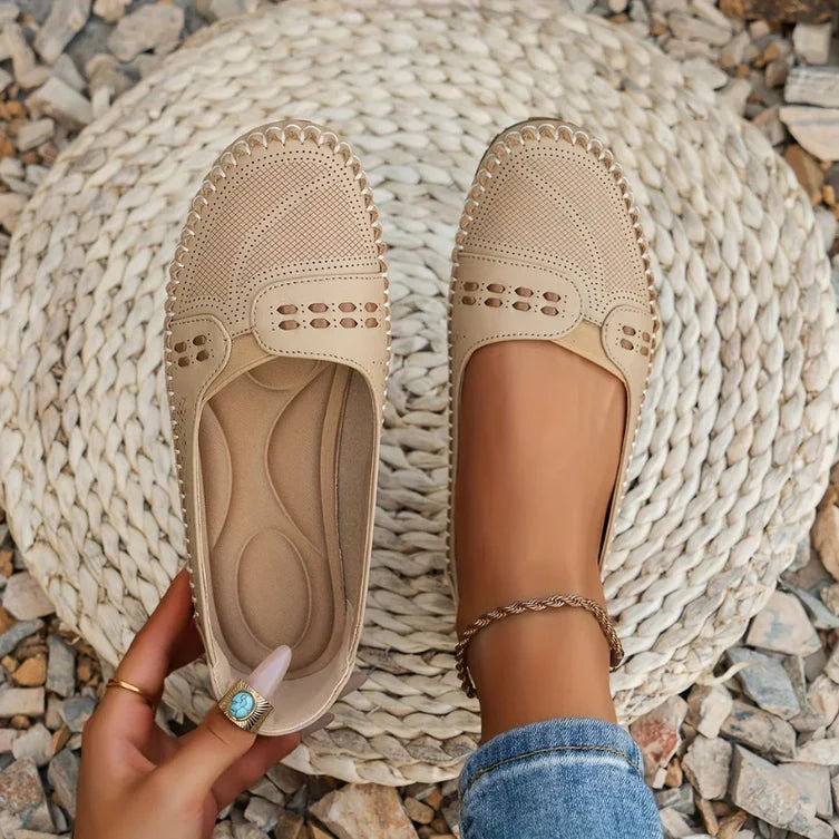 Women's Moccasins with Perforated Design