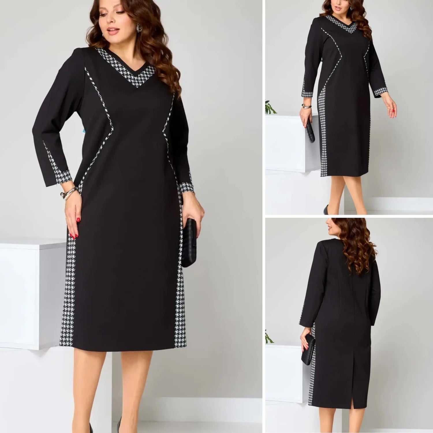 Women's midi dress | elegant with a V-neck