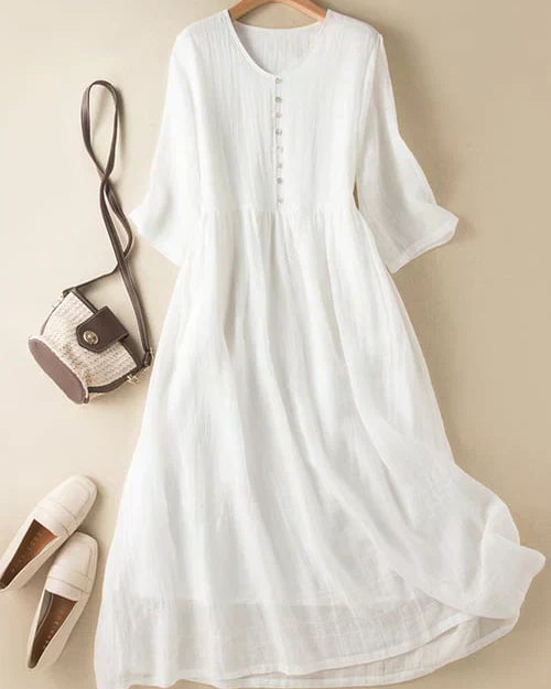 Women’s Elegant Button-Front Maxi Dress