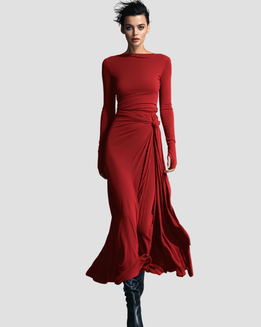 Anna | Elegant Dress Made of Stretch Fabric with a Shaping Effect