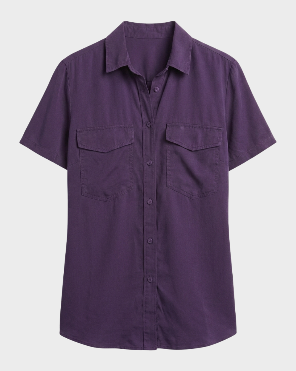 Morgan | Women’s Short Sleeve Button Up Casual Shirt