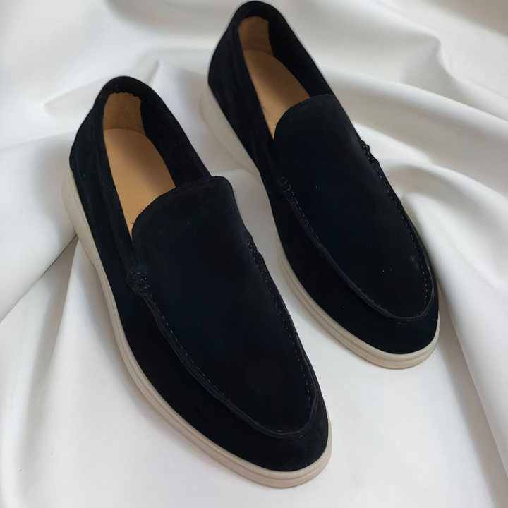 Men's Suede Look Slip-On – Slip-On, Comfort Sole & Spring & Summer
