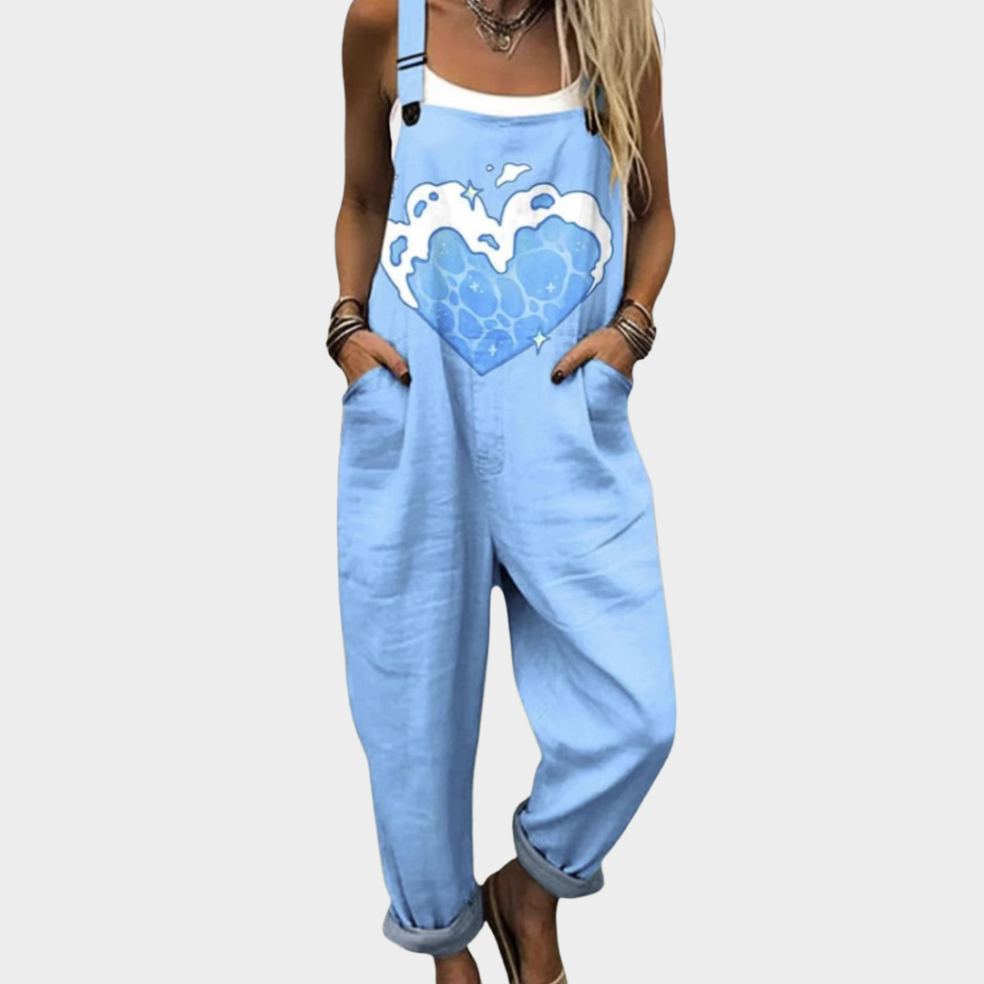 Comfortable Overalls with Print