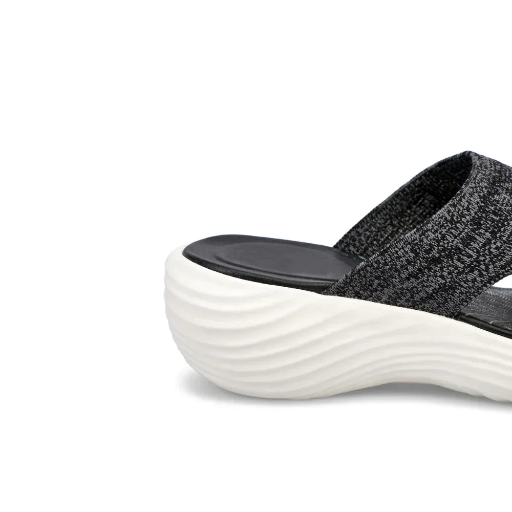 Women’s Slip-On Wedge Sandals with Stretch Knit Upper