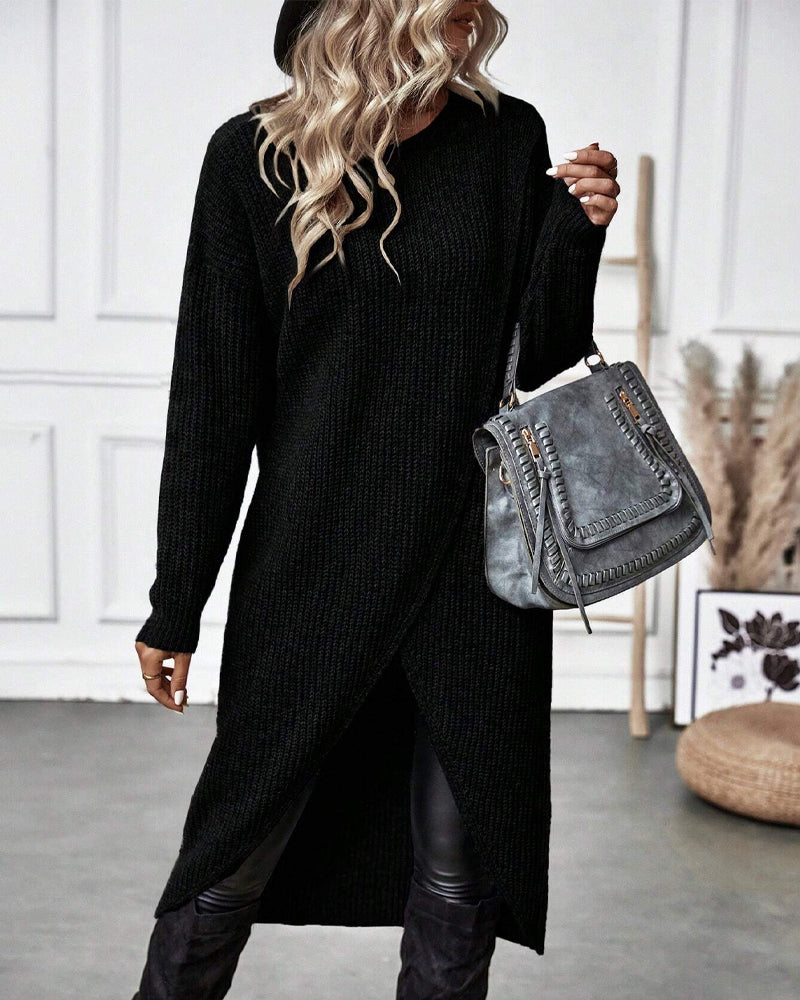 Kiara™ | Long, Simple Knit Dress for Women