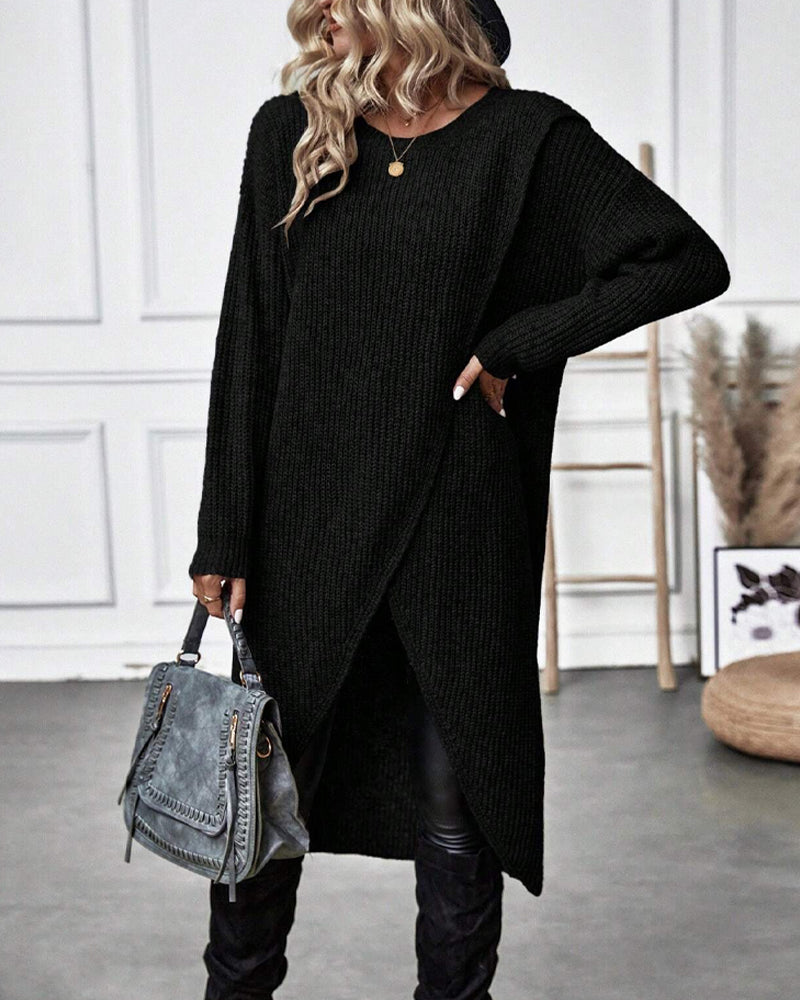 Kiara™ | Long, Simple Knit Dress for Women