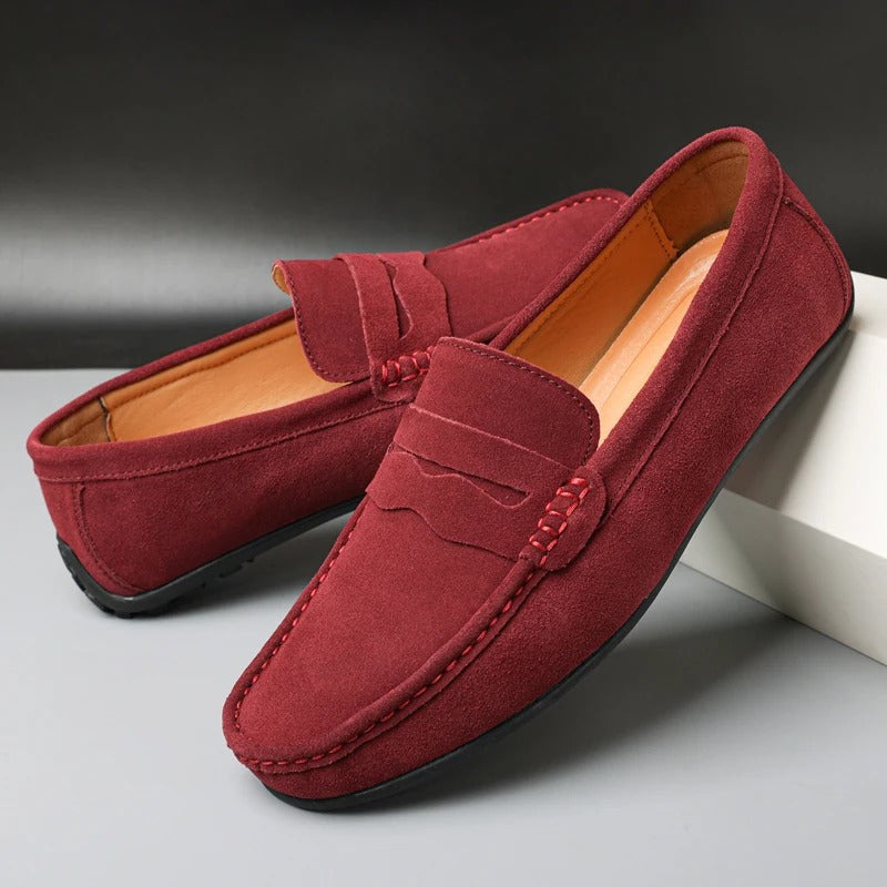 Men's Slip-On in Suede Look – Slip-On Comfort, Breathable & Perfect for Summer