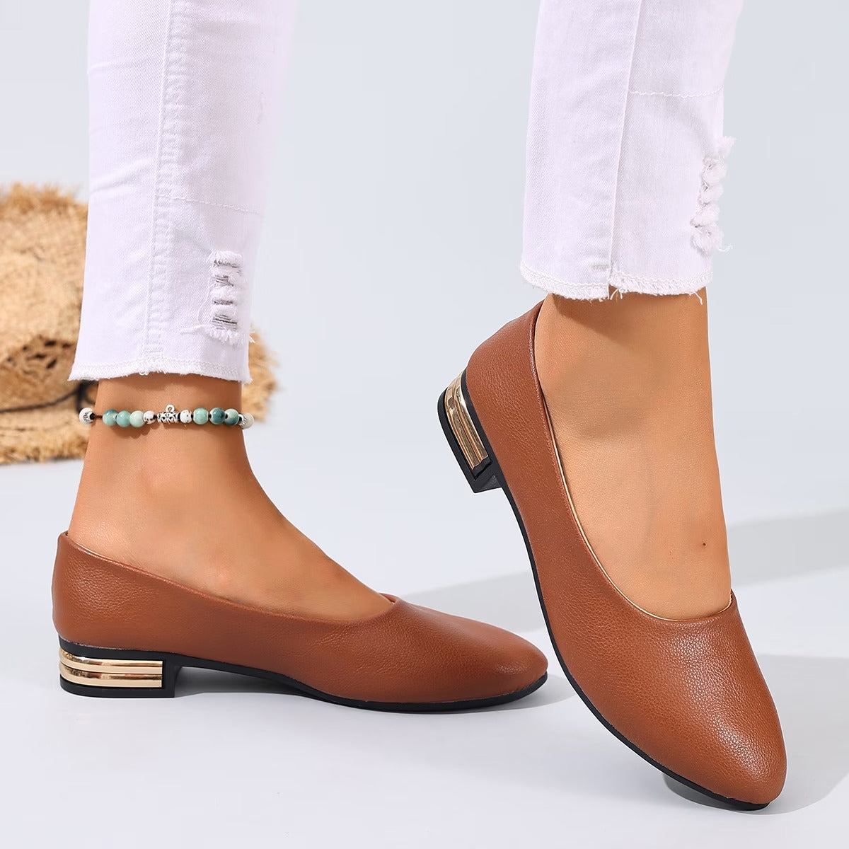 Valesse | Comfortable Leather Ballerinas with Elegant Sole