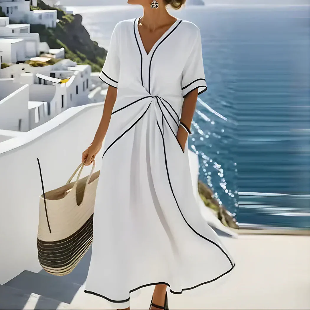 Moria™ - Elegant Dress with Flattering Waist and Festive Chic