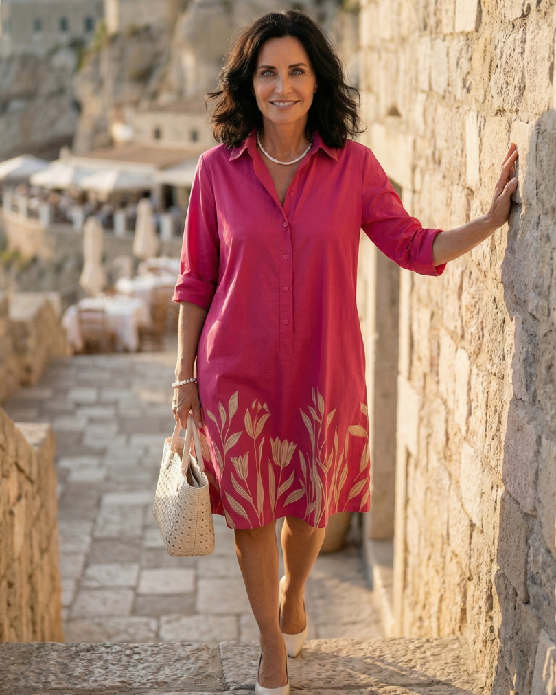 Marivelle | Easy Floral Trim Dress
