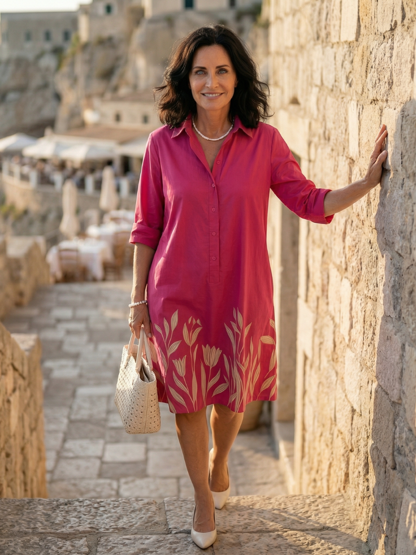 Marivelle | Easy Floral Trim Dress