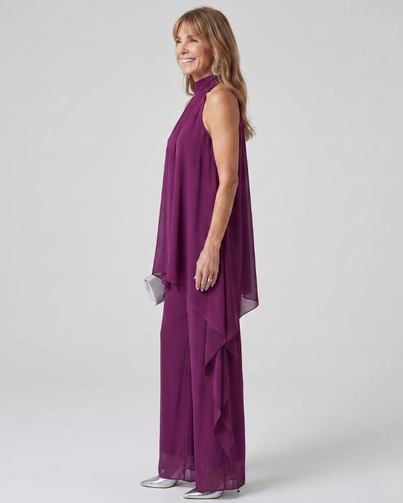 Bearim | Halter Neck Asymmetric Tunic Set