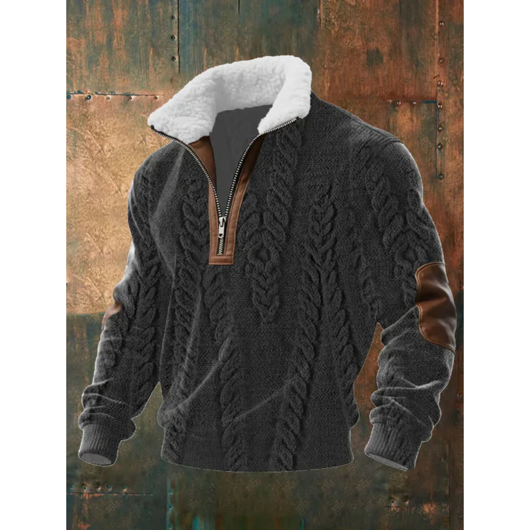 Ettiene | Fleece Golf with Zipper and High Collar