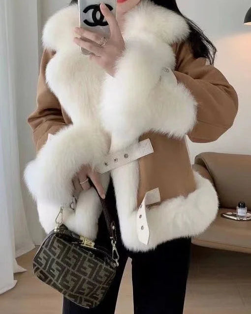 Women's Jacket | with Fur Collar and Cuffs