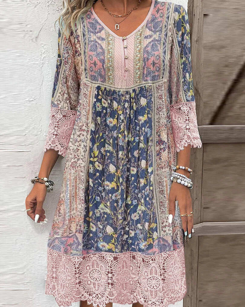 Sheena | Airy Boho Dress with Feminine Touch