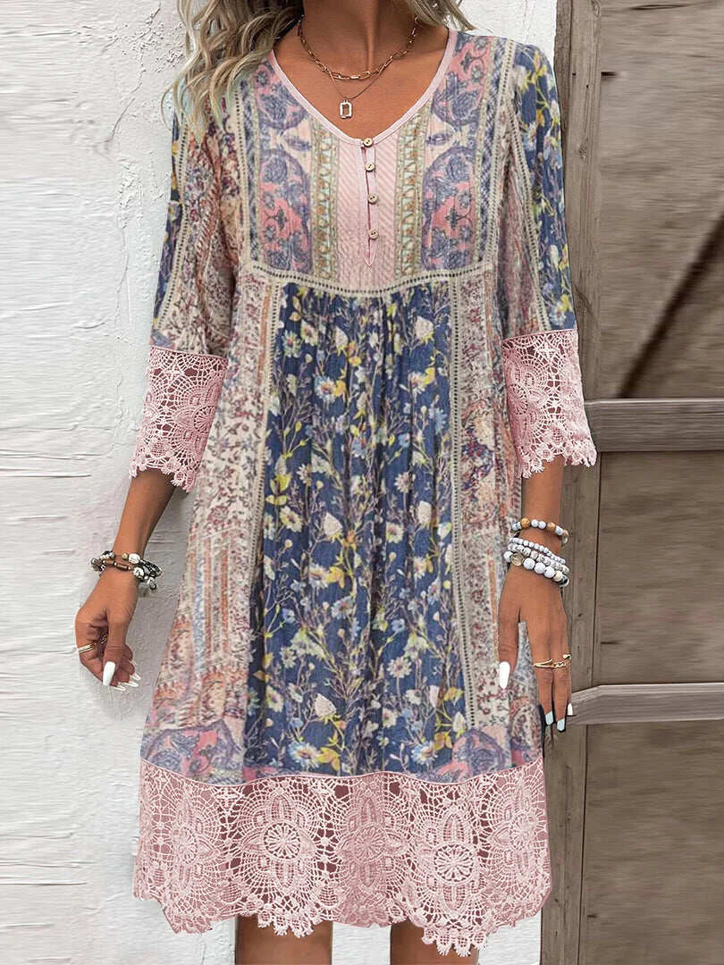 Sheena | Airy Boho Dress with Feminine Touch