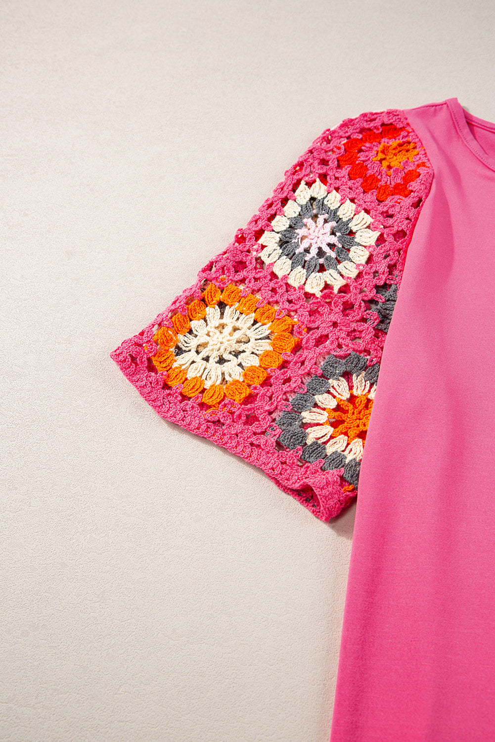 Meribeth | Crochet Top with Floral Pattern