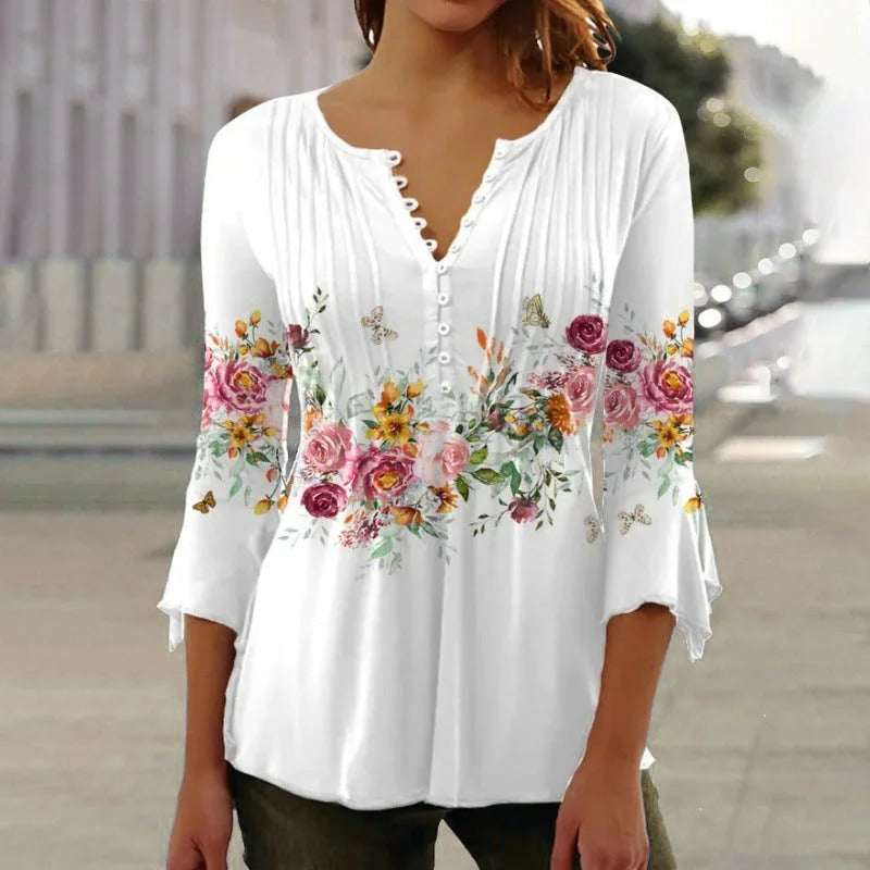 Macy™ | Comfortable Women's Shirt with Modern Print