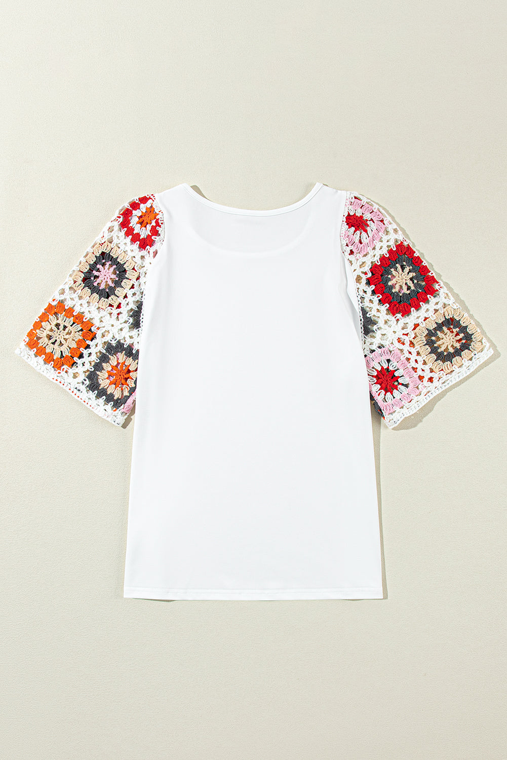 Meribeth | Crochet Top with Floral Pattern