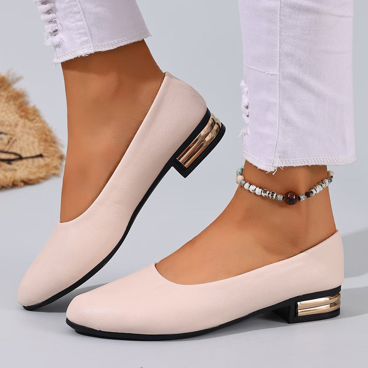 Valesse | Comfortable Leather Ballerinas with Elegant Sole