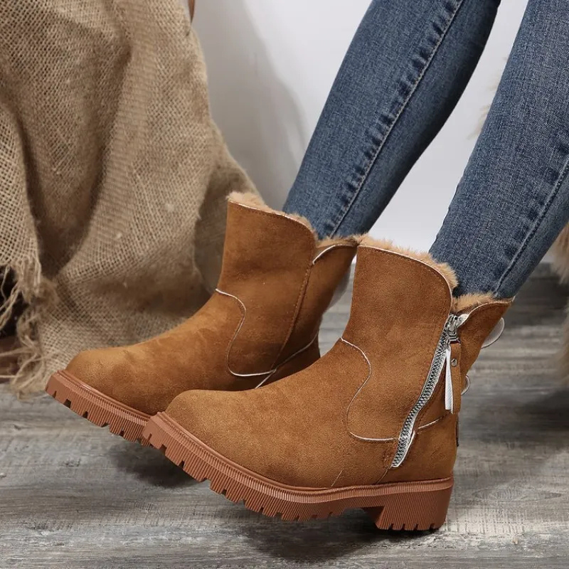 Elvary | Soft Winter Boots with Zipper