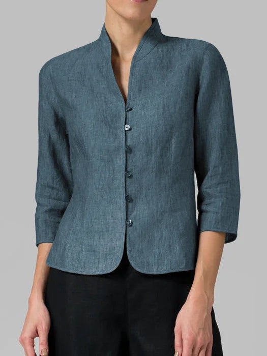Women’s Elegant Button-Up Jacket Blouse