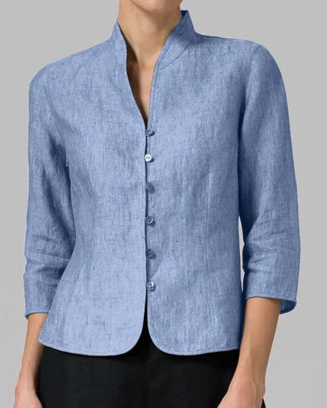 Women’s Elegant Button-Up Jacket Blouse