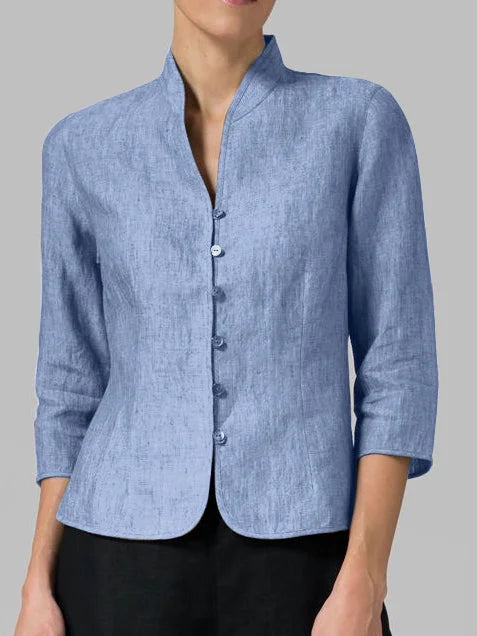 Women’s Elegant Button-Up Jacket Blouse