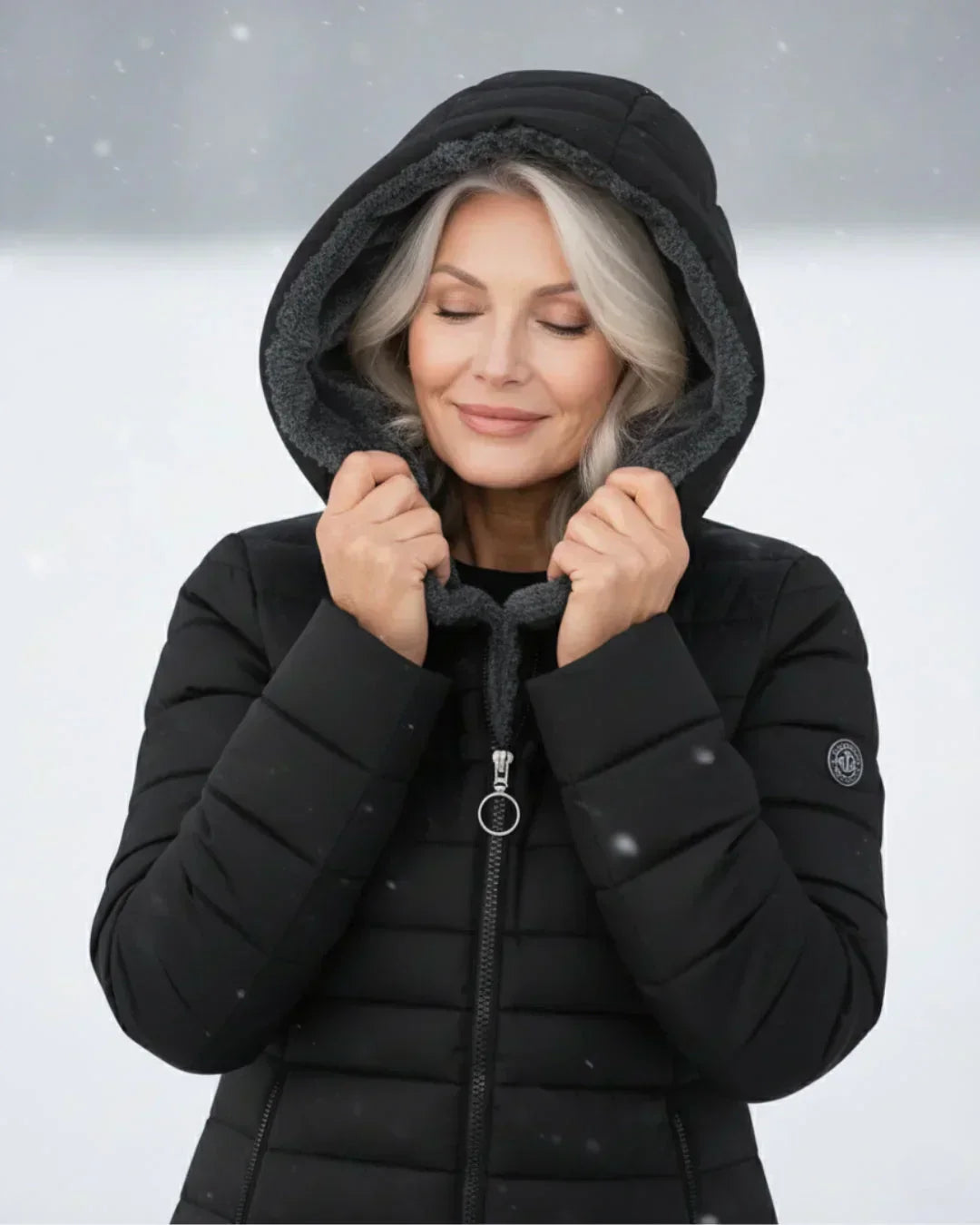 Women's Jacket | Quilted Long with Hood and Insulation