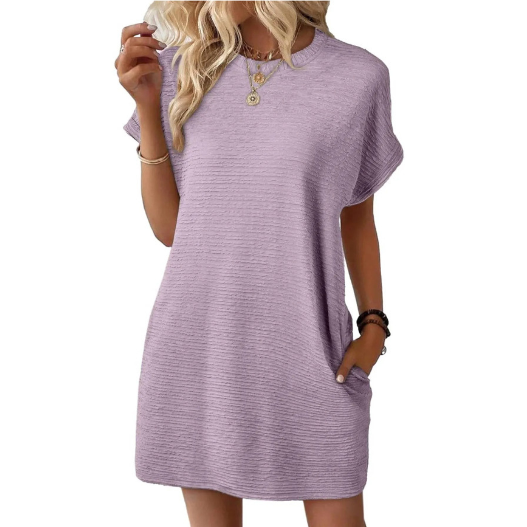 Eva | Casual Round Neck Summer Dress