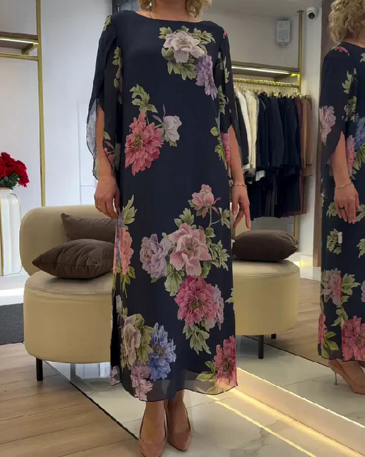 Light Maxi Dress with Floral Print for Ultimate Comfort