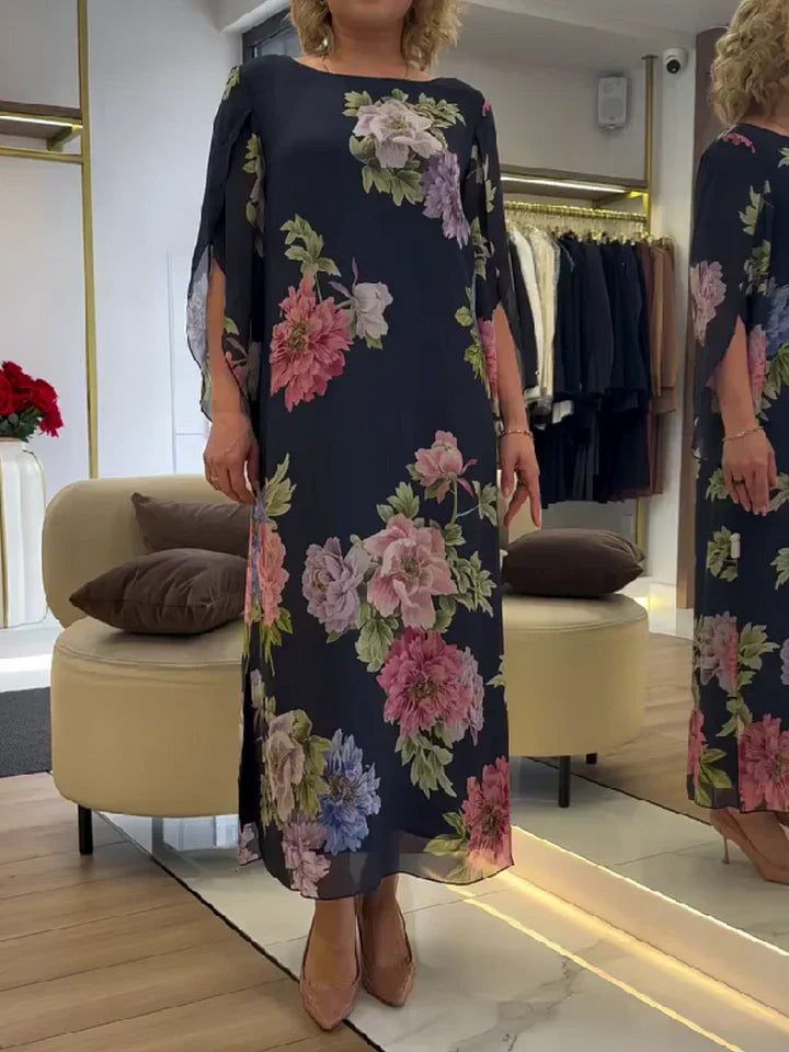 Light Maxi Dress with Floral Print for Ultimate Comfort